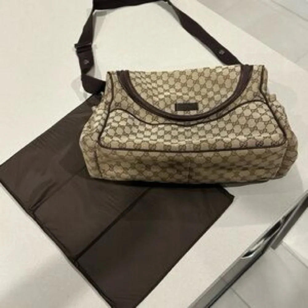 Gucci Brown Baby Bag with Signature Monogram